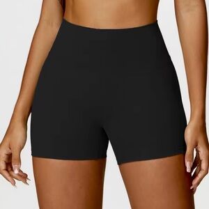 Women's Black High-Waisted Shorts